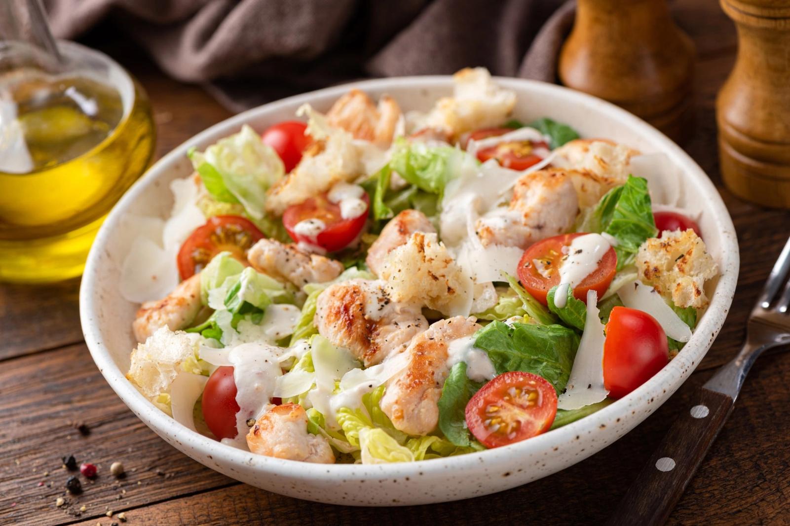 Recette salade césar au poulet