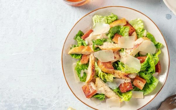 Recette salade césar légère au poulet