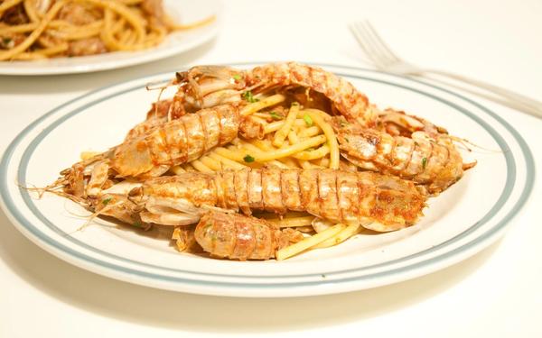 Spaghetti à la mante de mer