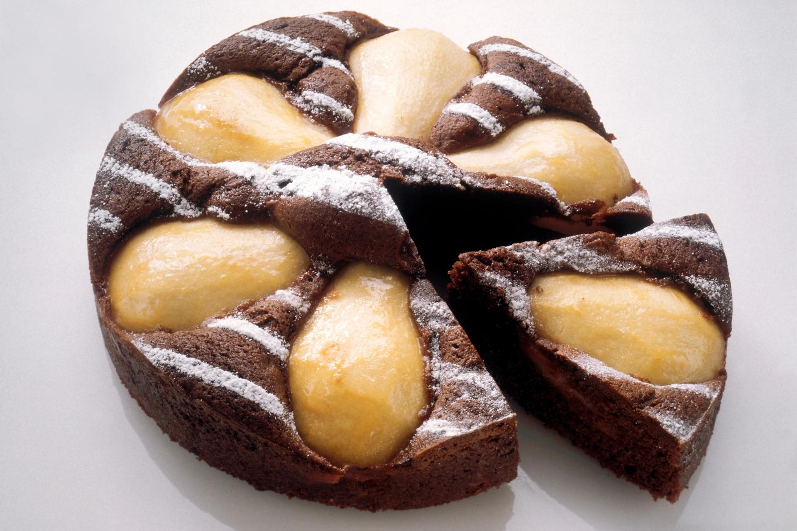 Gâteau moelleux au chocolat et aux poires