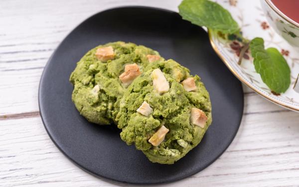 Cookies au matcha-chocolat blanc
