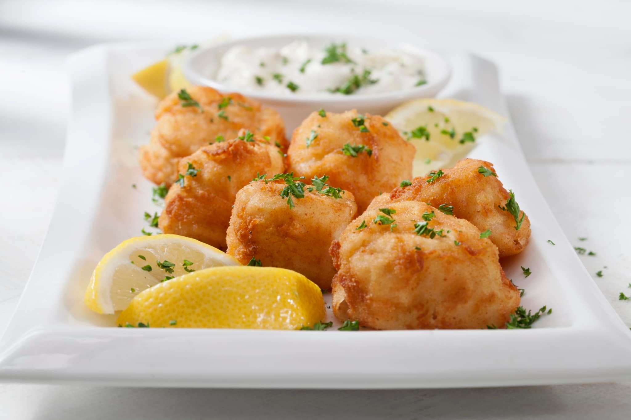 Recette de pétoncles frites sauce tartare et citron
