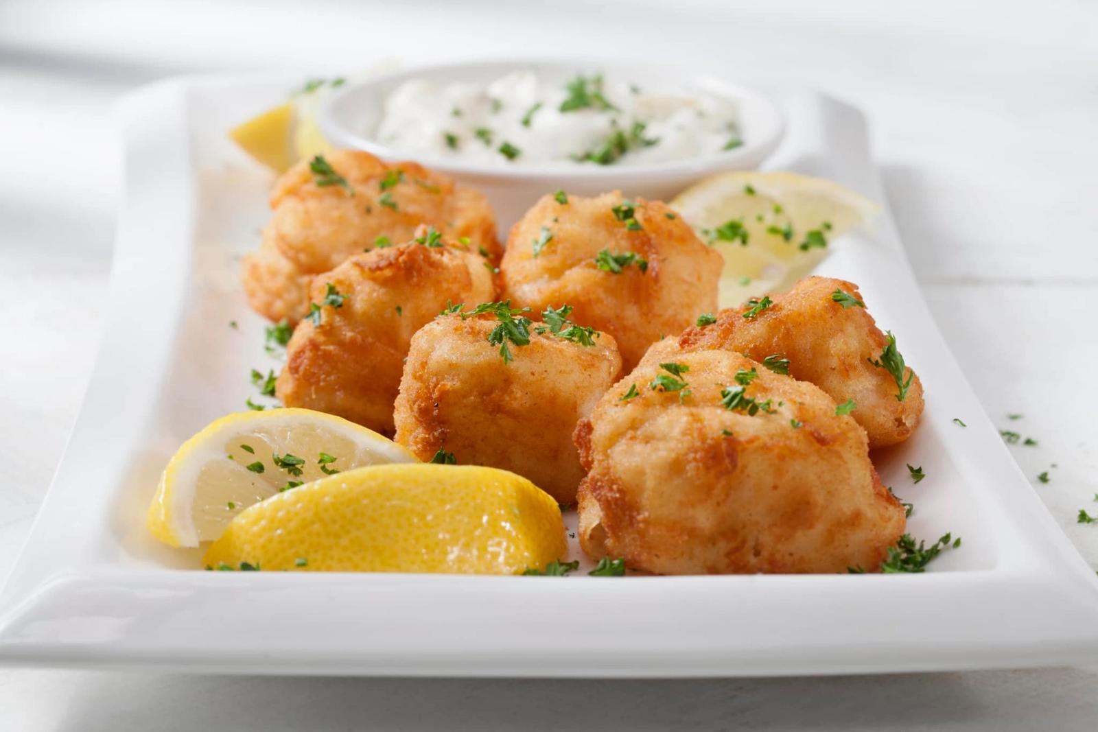 Recette de pétoncles frites sauce tartare et citron