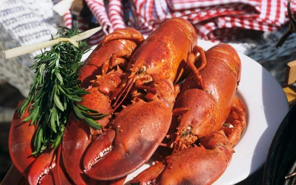 Homard cuit au barbecue