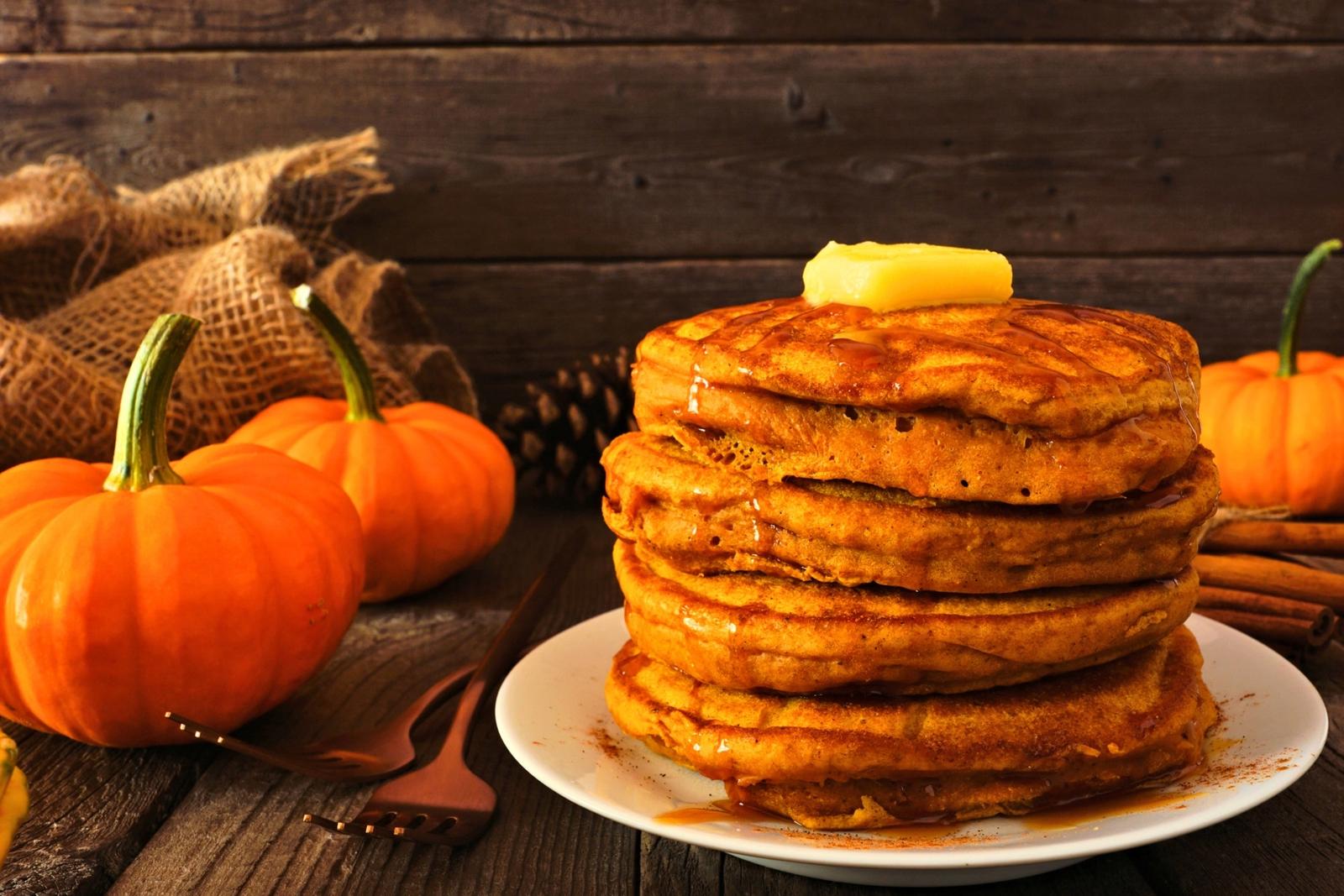 Pancakes au potiron moelleux