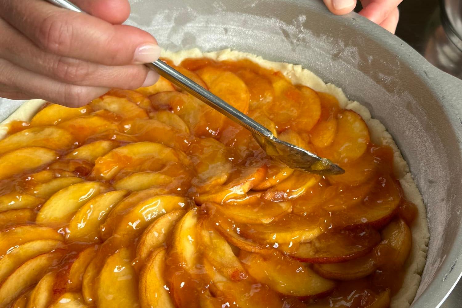 Recette tarte aux pêches maison