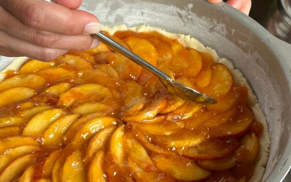 Recette tarte aux pêches maison