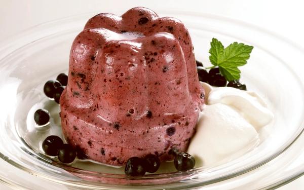Mousse aux myrtilles