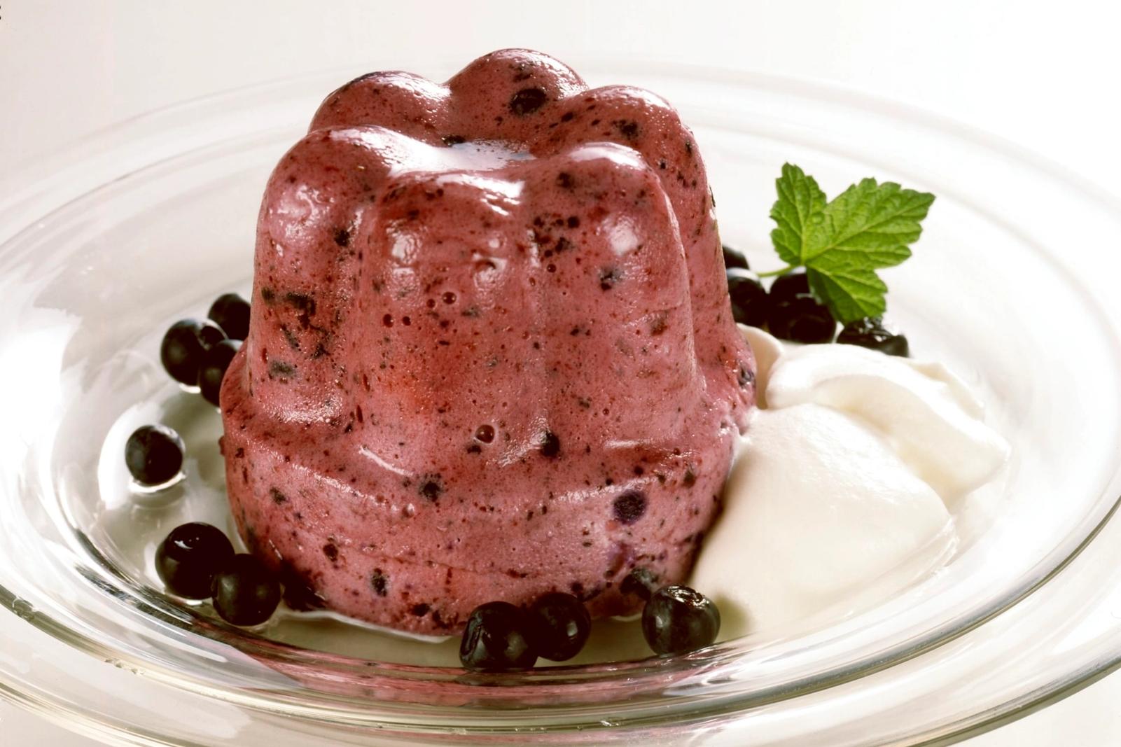 Mousse aux myrtilles