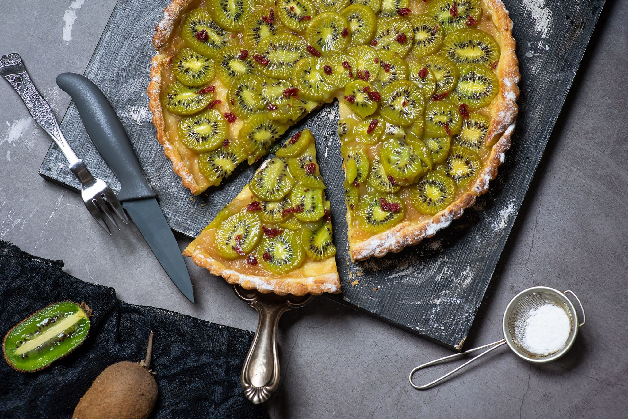 Recette tarte aux kiwis
