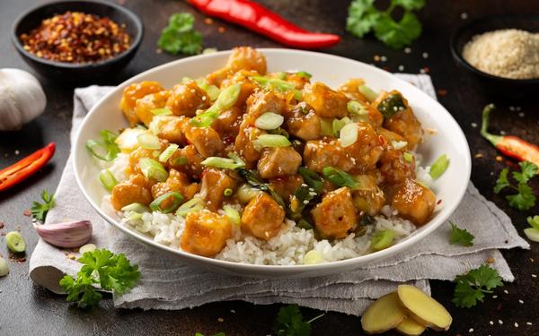 Recette tofu général tso avec riz
