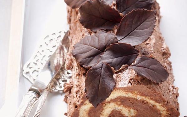 Bûche de Noël à la crème de café