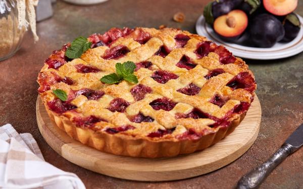 Tarte aux prunes maison