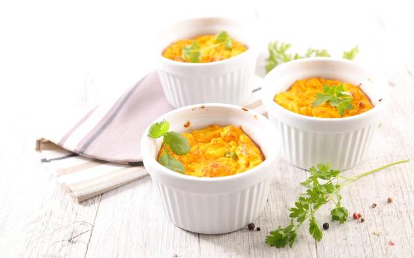 Recette de flan soufflé au fromage et carottes