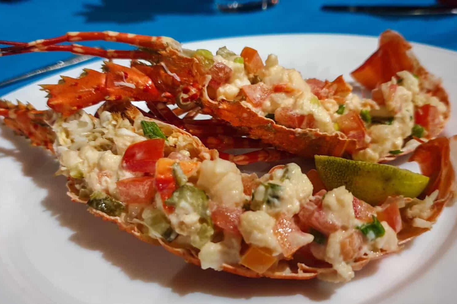 Recette homards mayonnaise et petits légumes