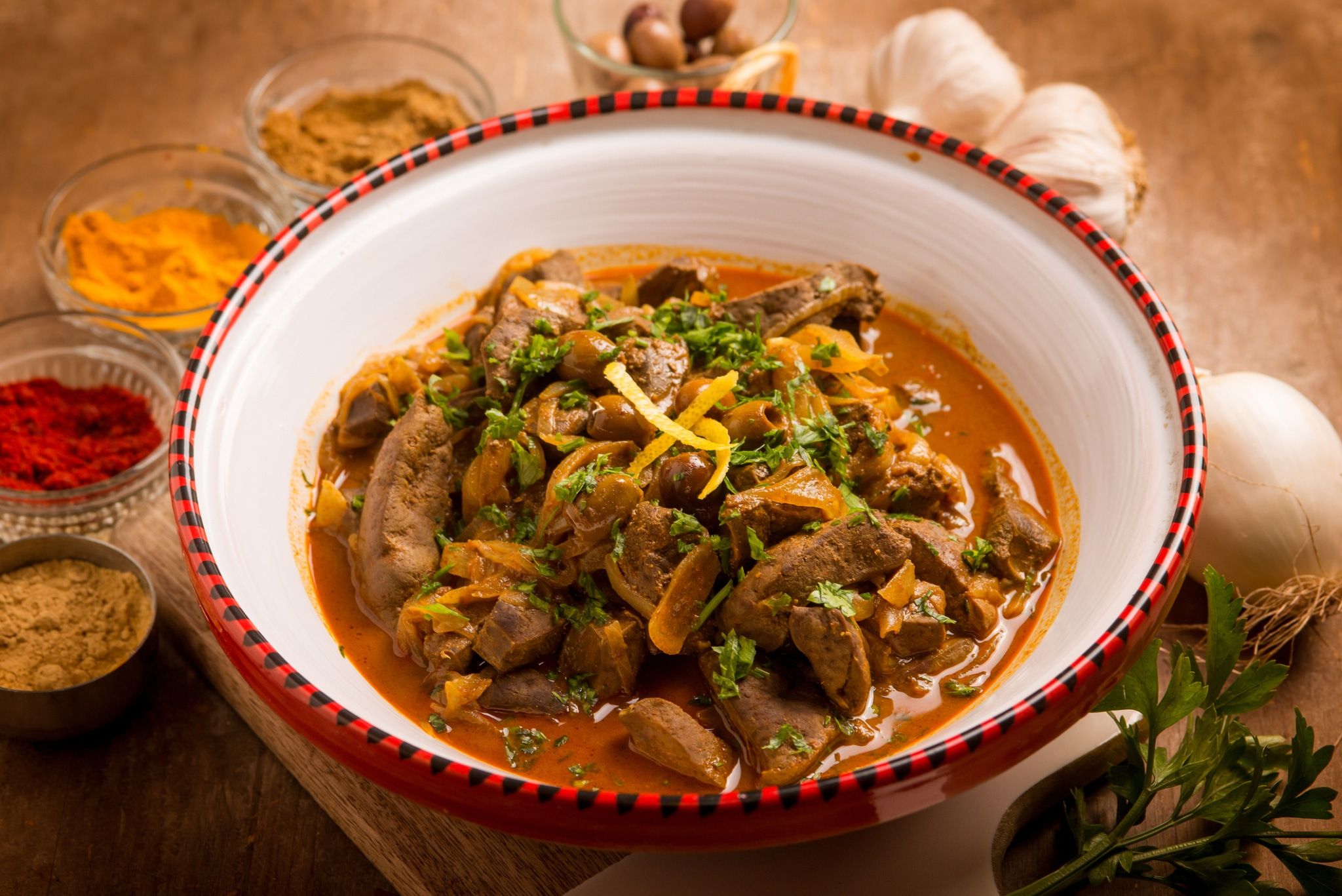 Foie mariné à la marocaine