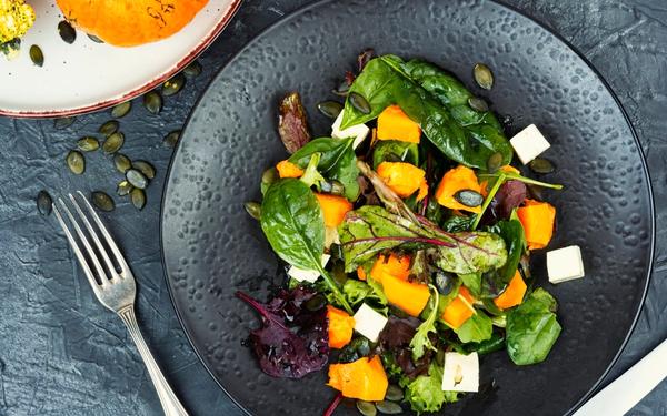 Salade fraîche de potiron d'automne
