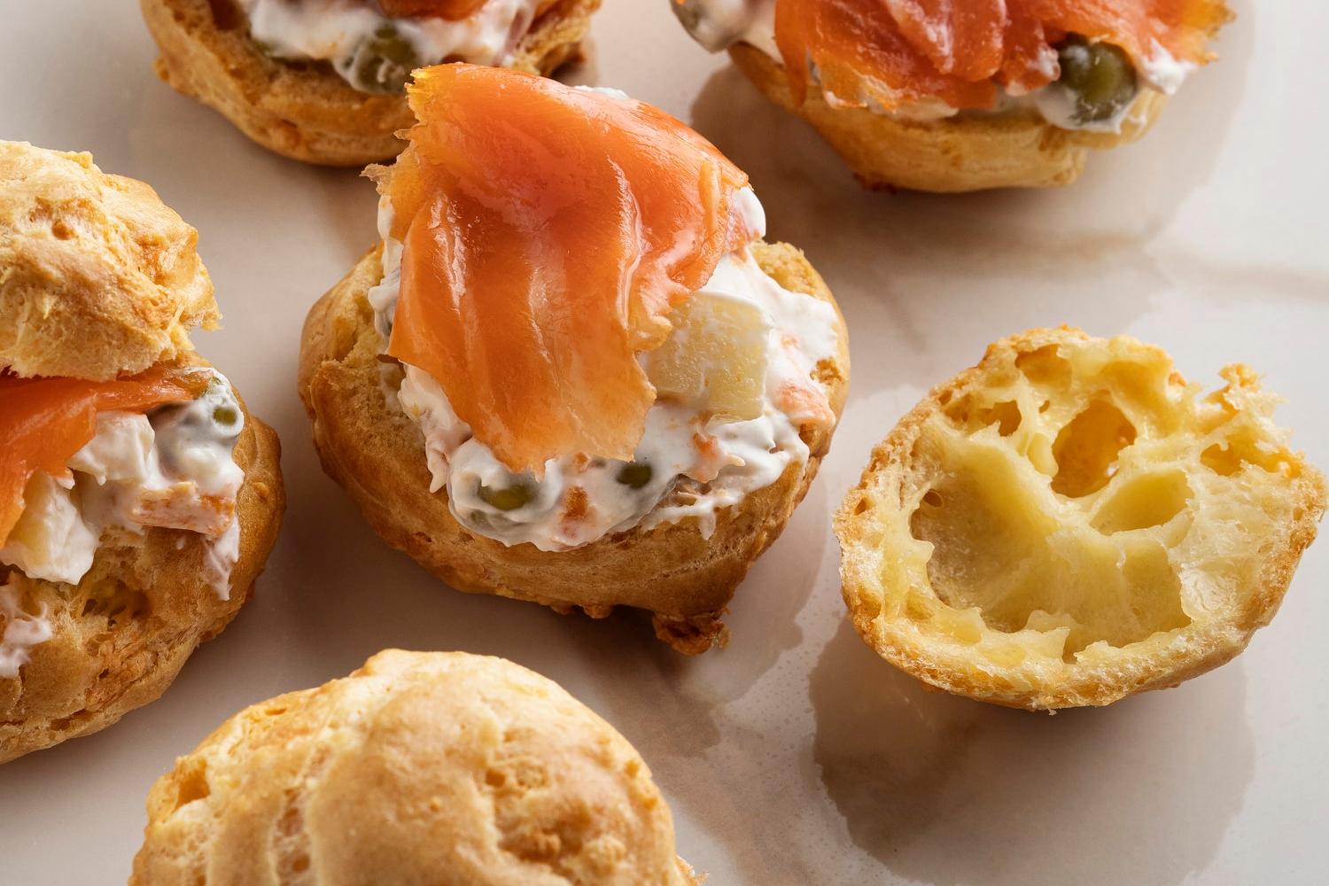 Recette pâte à choux au saumon fumé