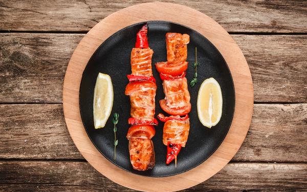 Recette brochette de saumon grillé