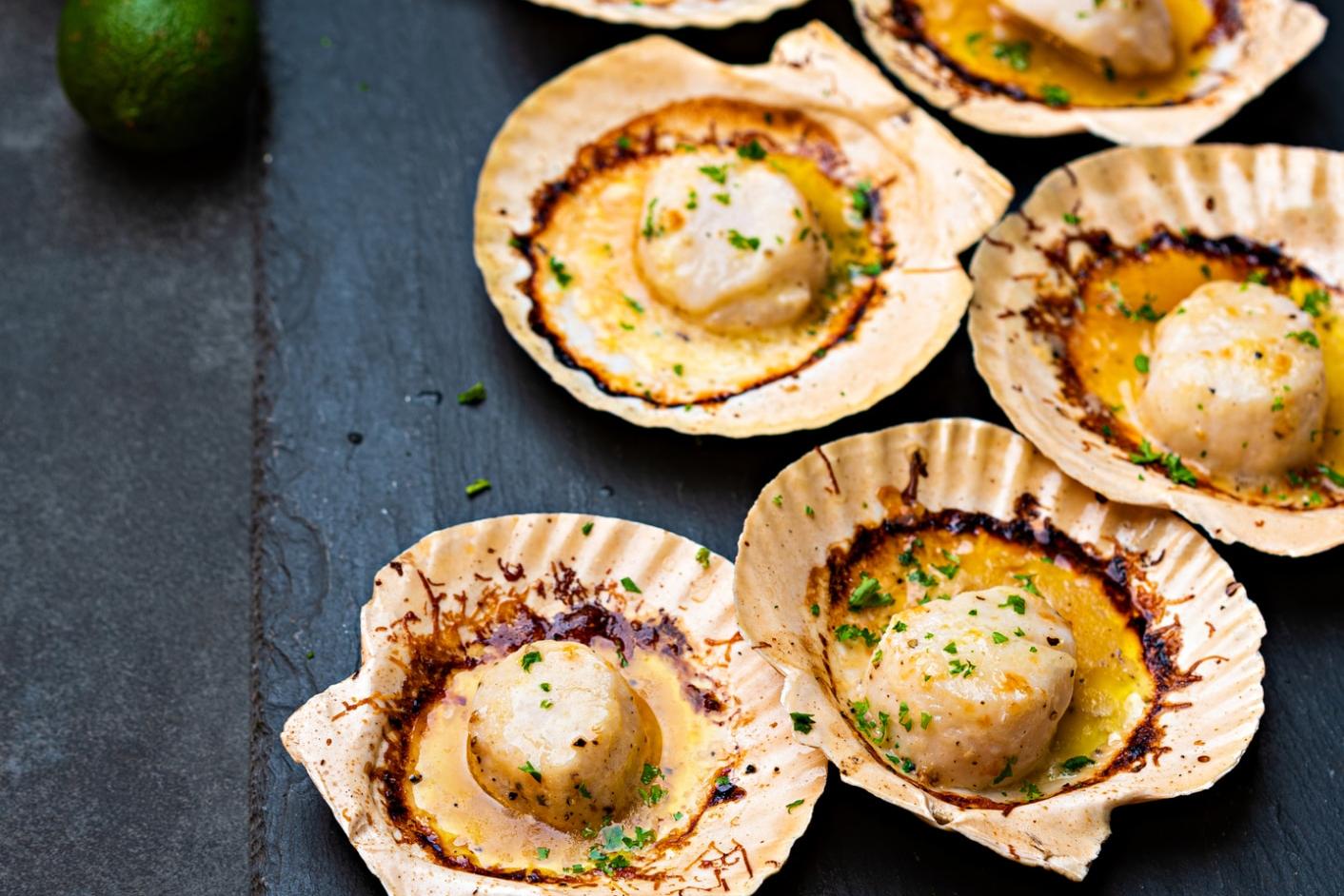Pétoncles au parmesan