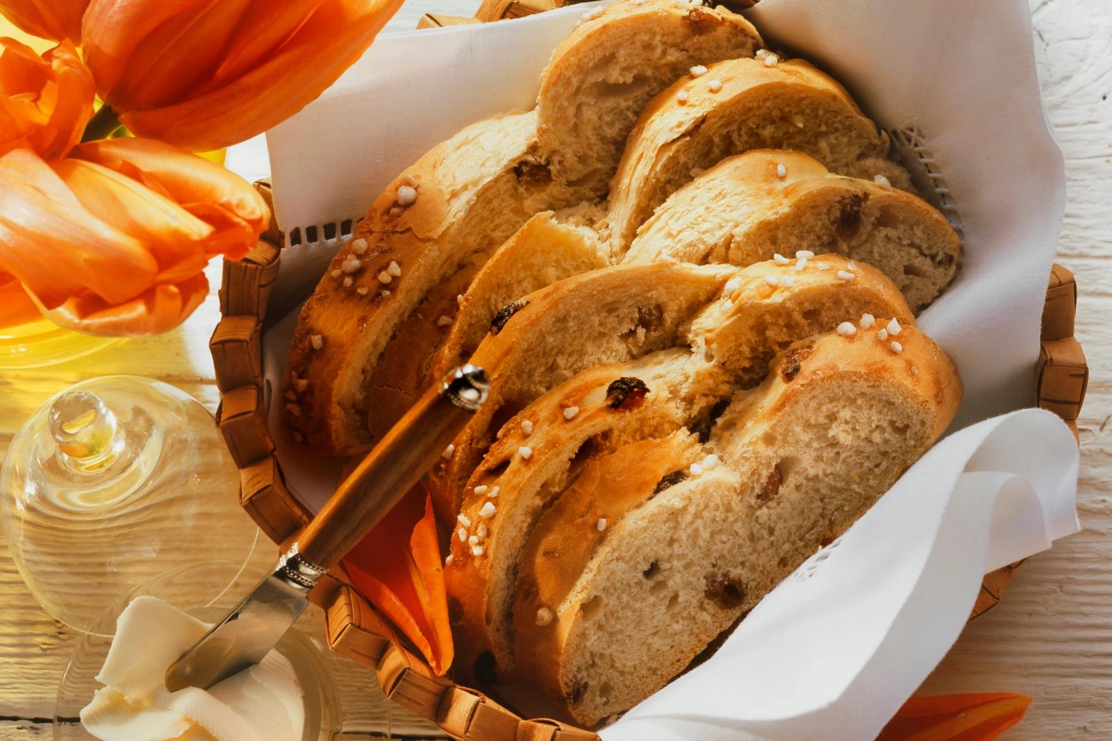 Tresse aux raisins sucrée