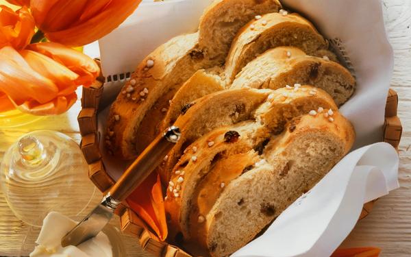 Tresse aux raisins sucrée