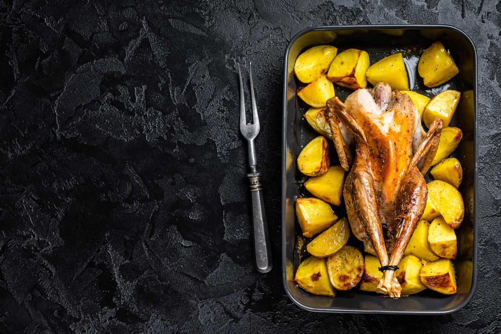 Recette pintade rôtie au four