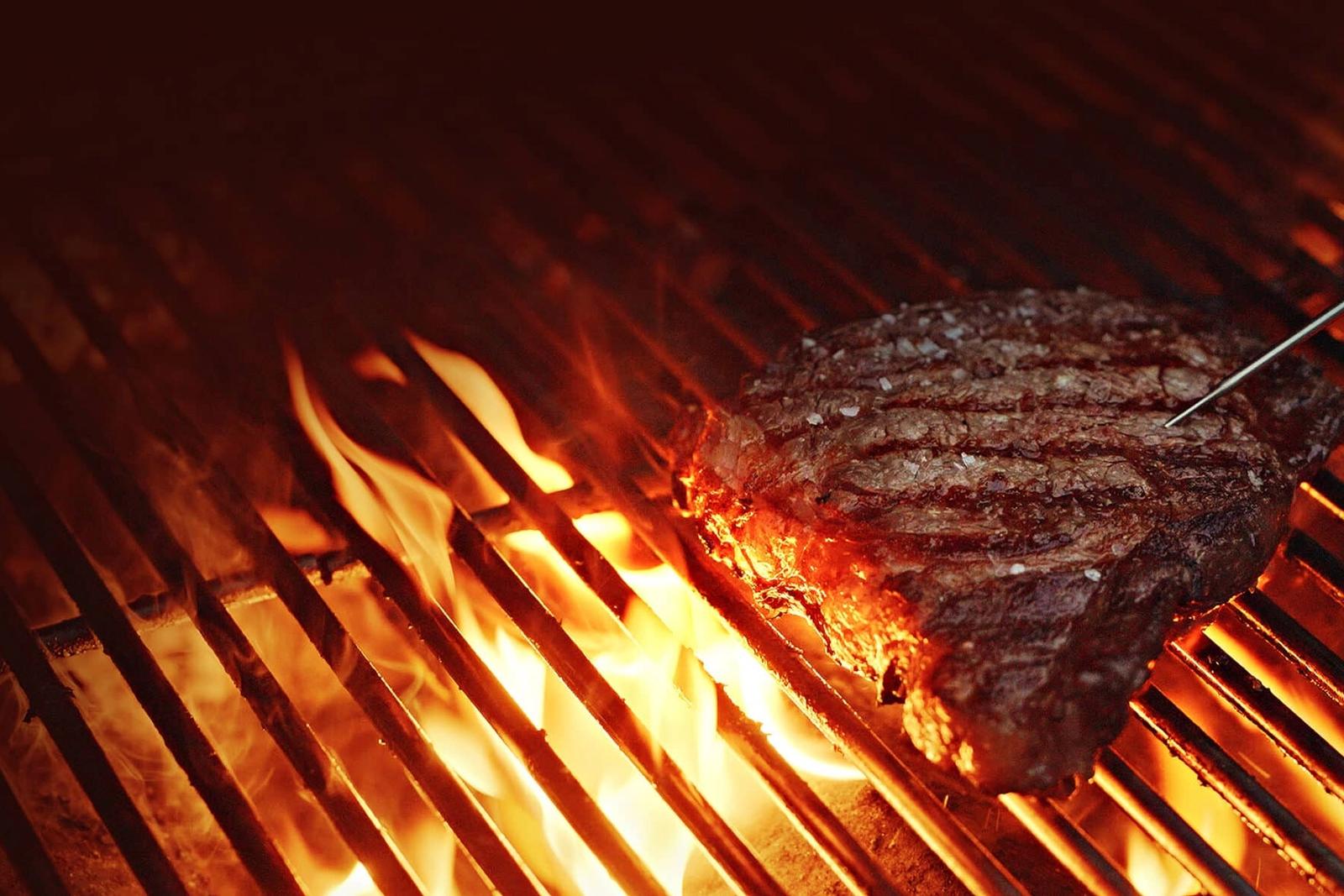 Recette entrecôte grillée au feu de bois