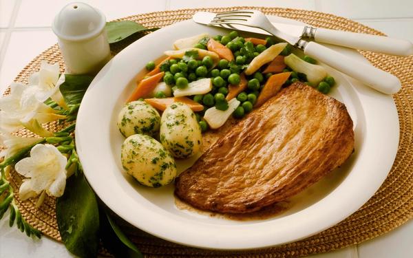 Escalopes de veau avec ragoût de Leipzig