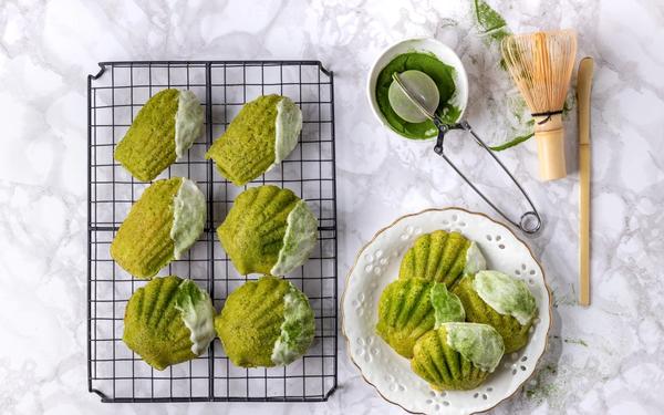 Madeleine au thé vert matcha maison