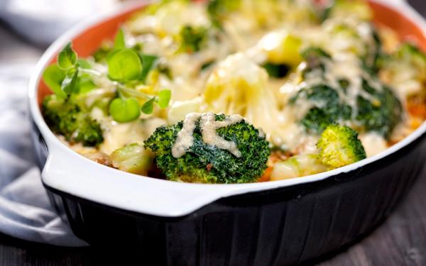 Gratin de brocolis au fromage