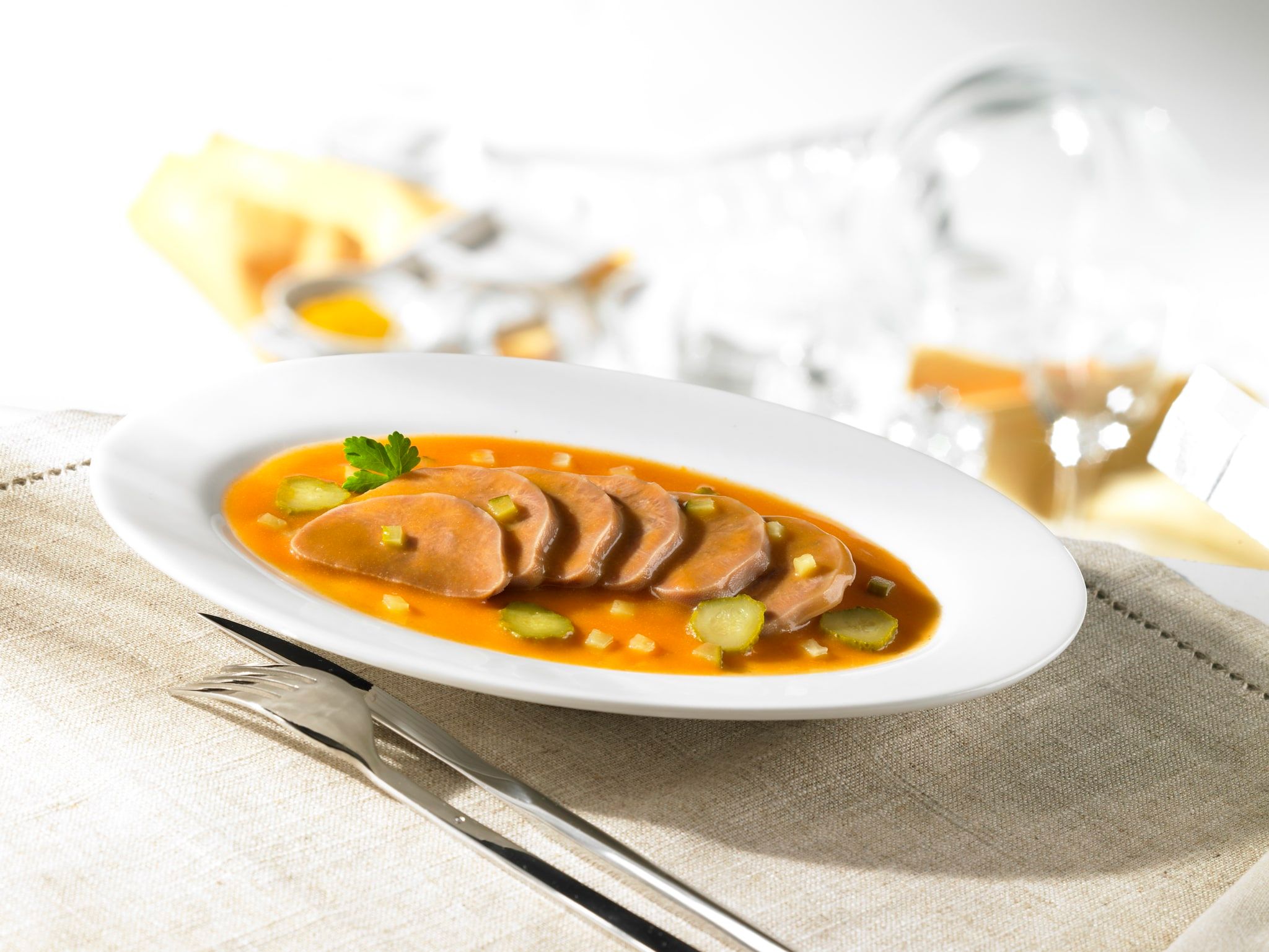 Langue de bœuf sauce piquante