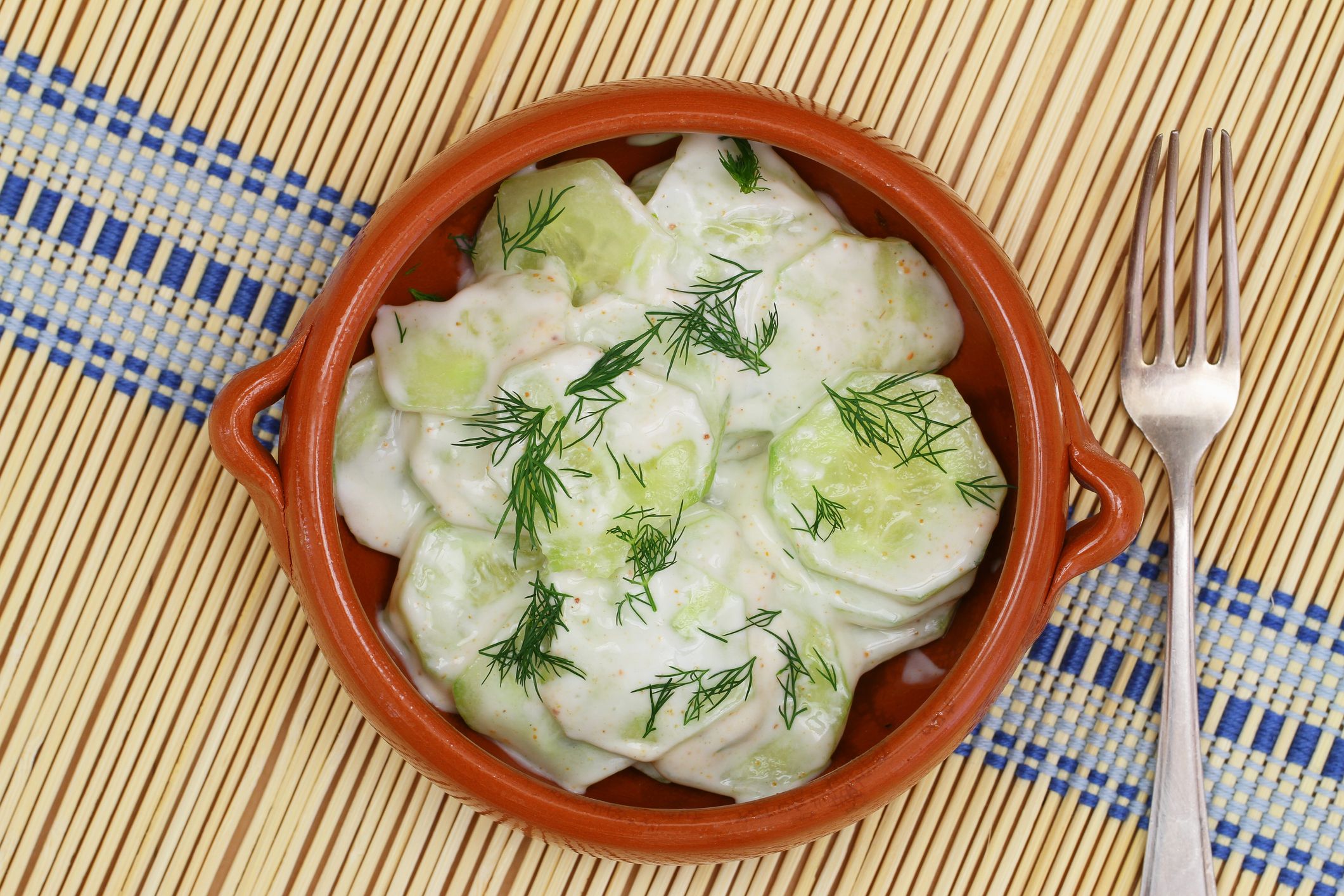 TEST Salade de concombre à l'aneth, la crème et au paprika