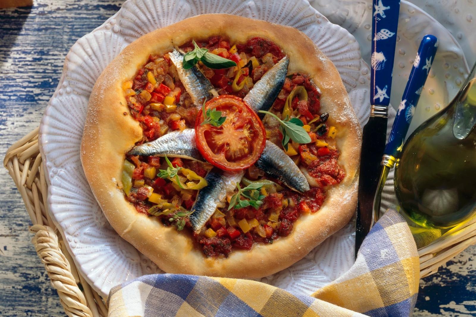 Pizza aux sardines