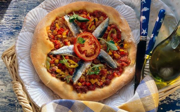 Pizza aux sardines