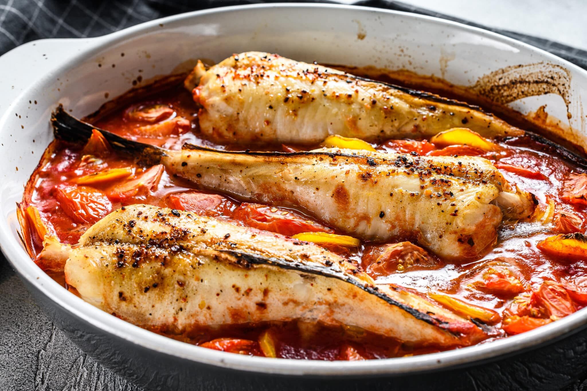 Recette lotte à la tomate