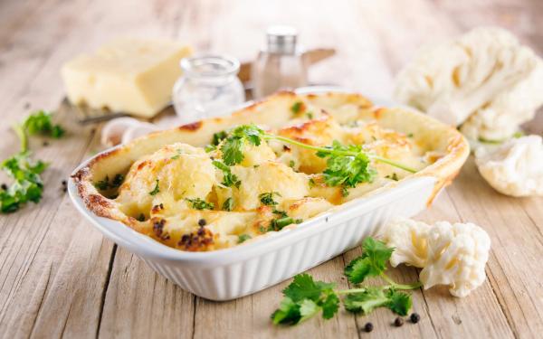 Gratin de chou-fleur facile à la crème et au fromage