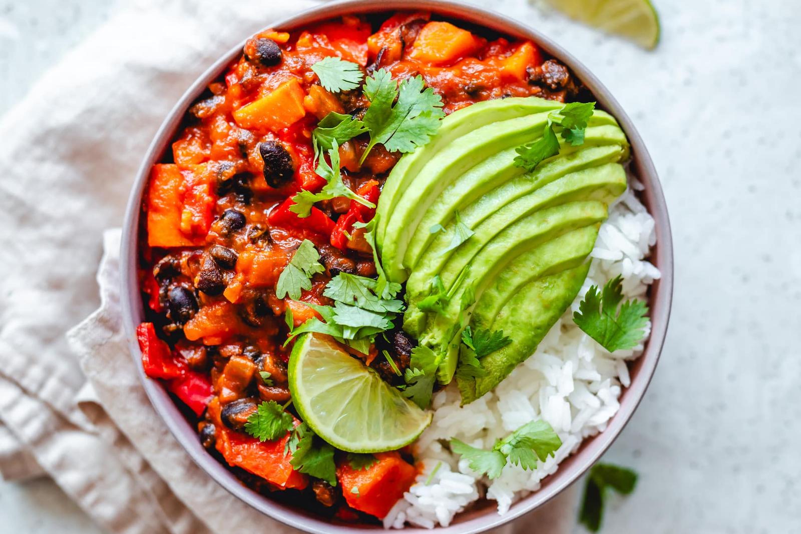 Chili sin carne à l’avocat