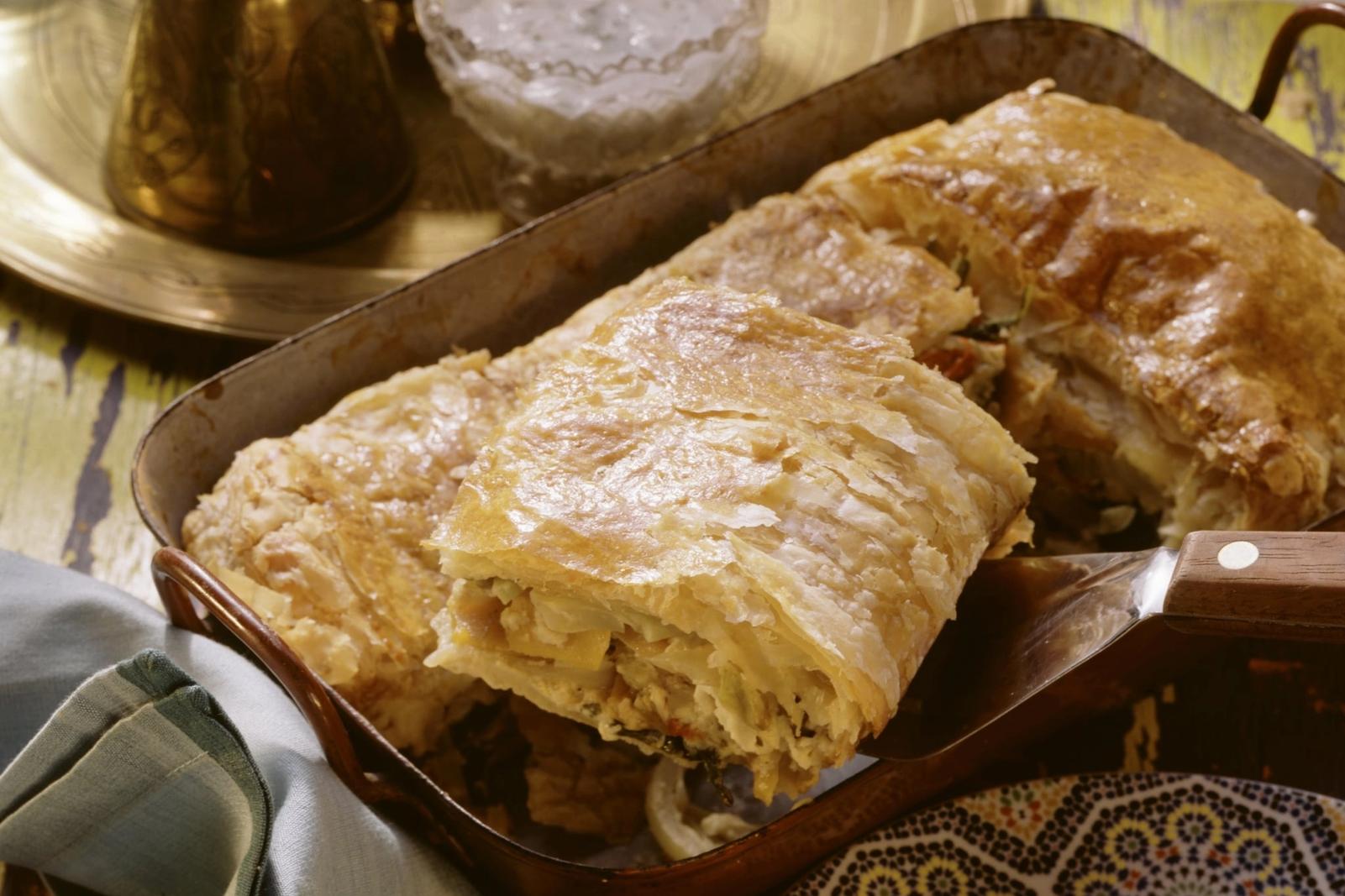 Tourte aux légumes arabe en pâte feuilletée