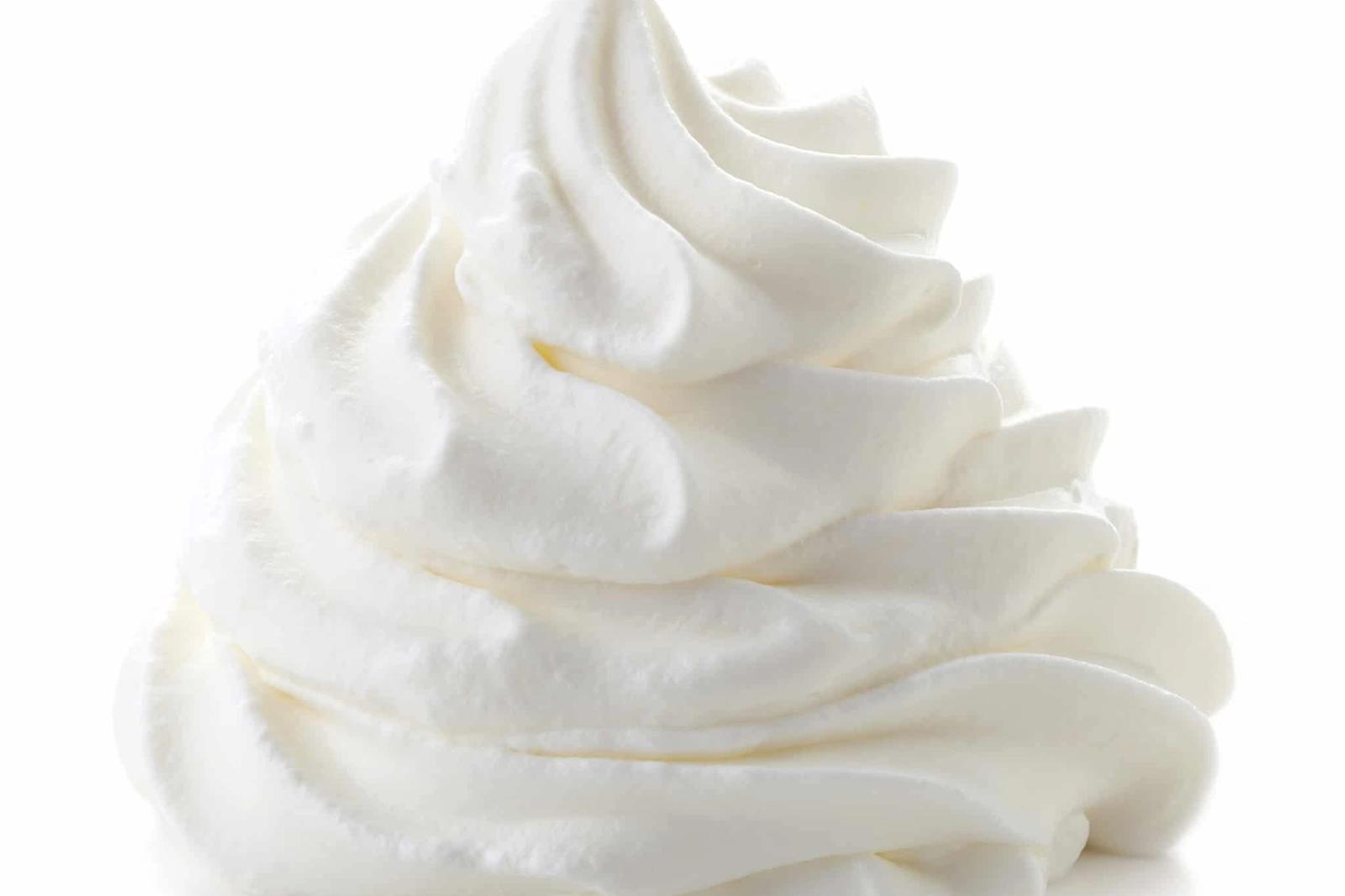 Recette crème fouettée
