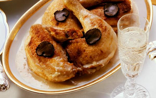 Poulet à la sauce champagne
