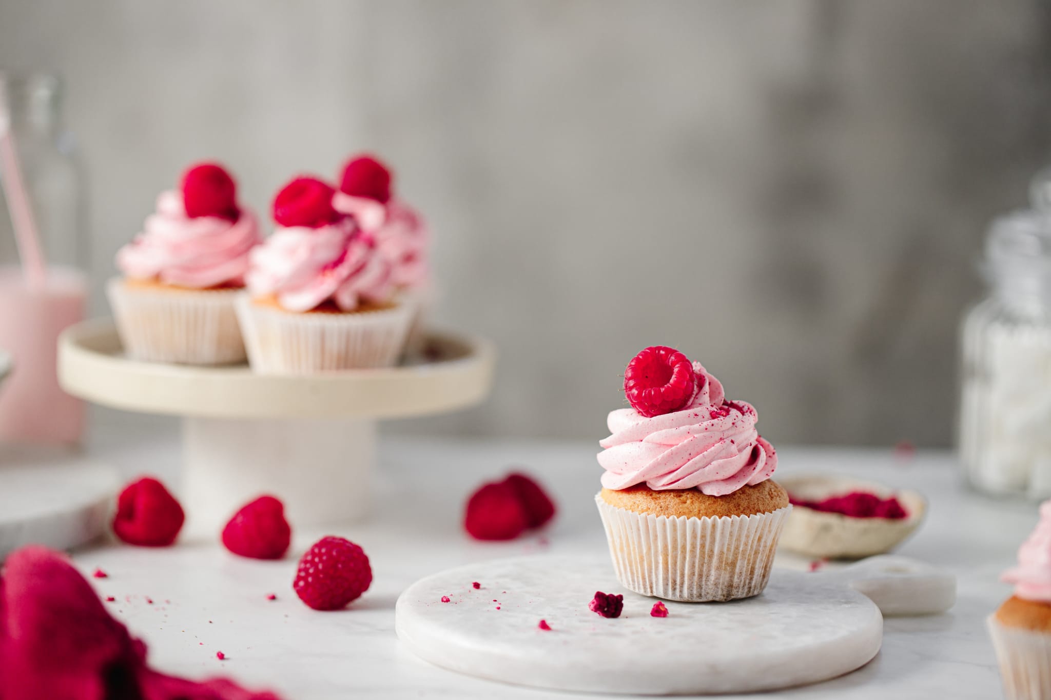 Recette cupcakes à la framboise