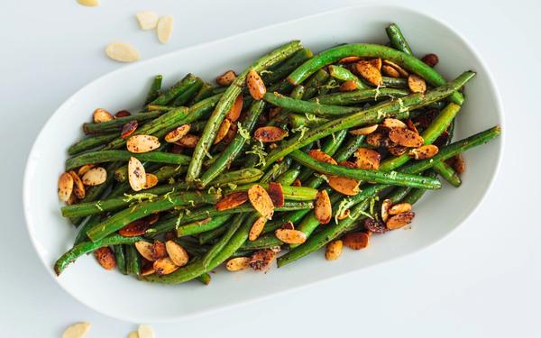 Haricots verts aux amandes