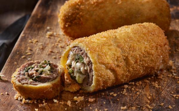 Roulade de bœuf panée