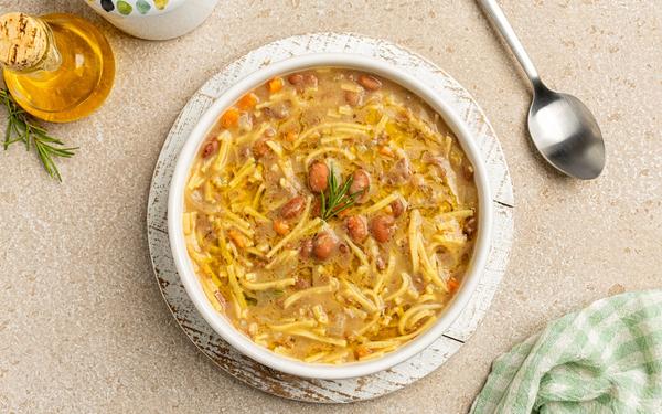 Pasta e fagioli (pâtes et haricots)
