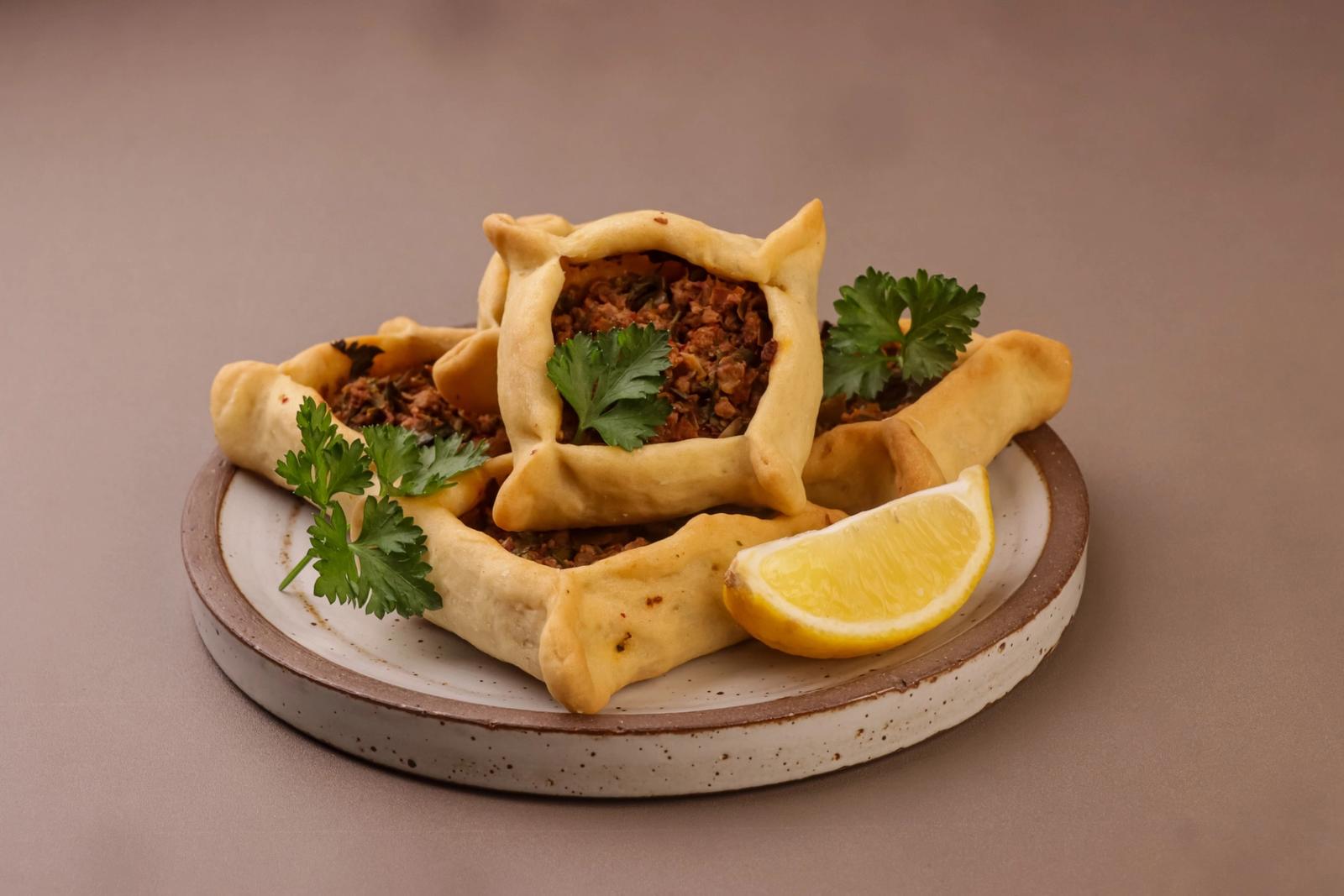 Fatayer (chaussons libanais à la viande et au persil)