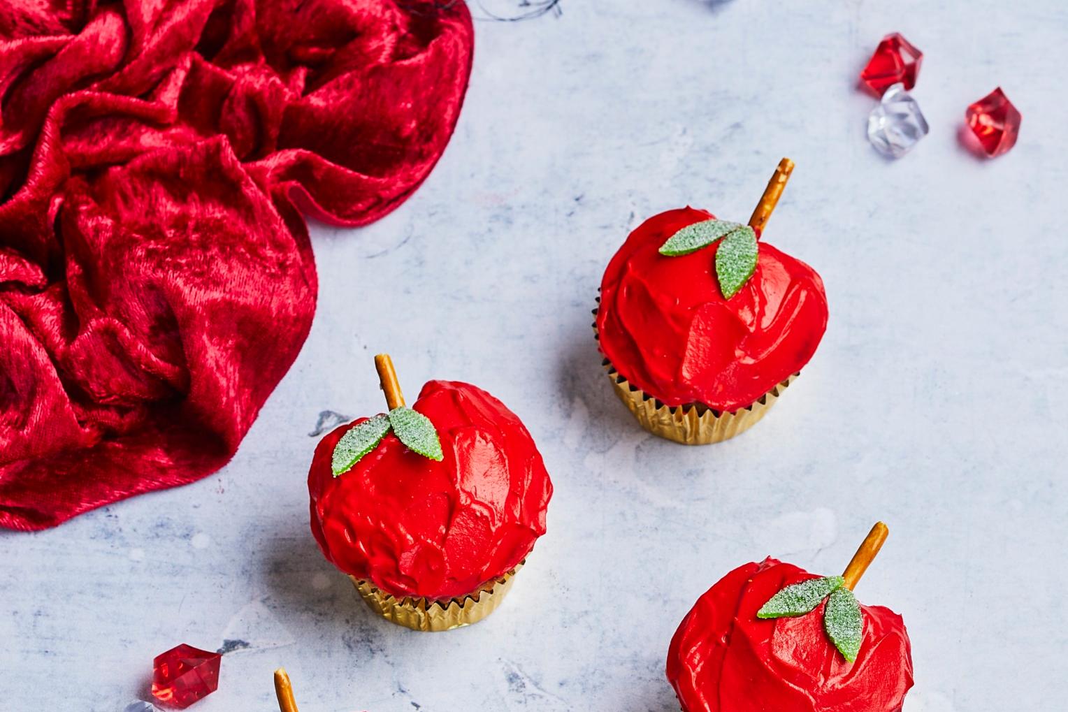 Muffins en forme de pomme d'amour