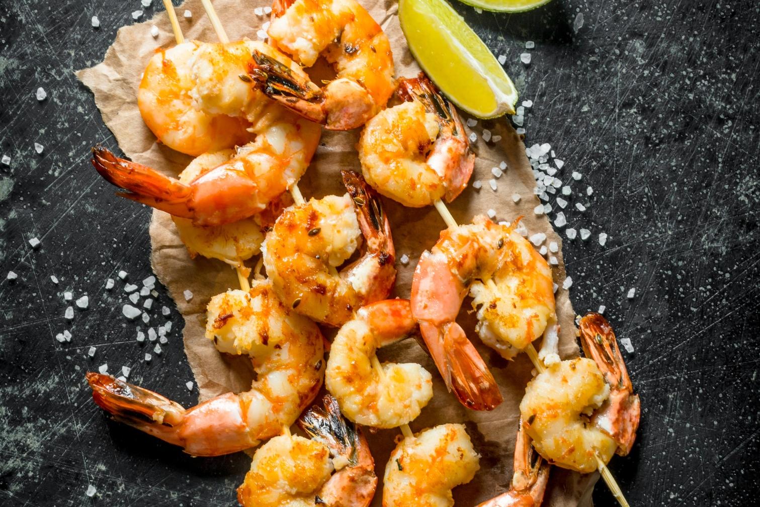 Recette brochette de crevettes grillées