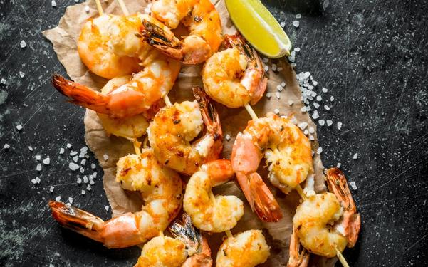 Recette brochette de crevettes grillées