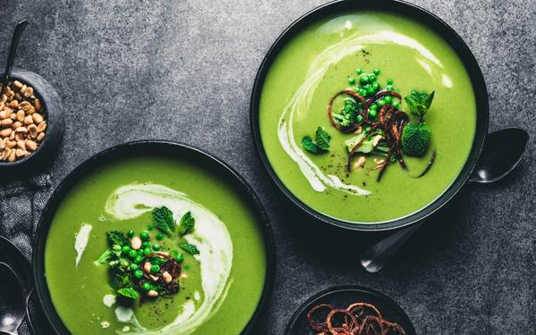 Recette soupe de petits pois et crème fraiche